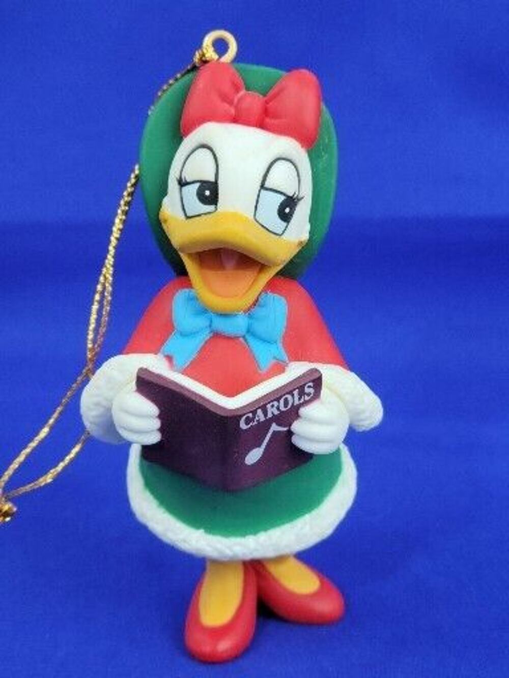 Vintage Grolier Disney Daisy Duck Caroling Christmas Ornament Magic Collection